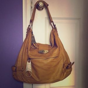 Brown hobo over the shoulder bag
